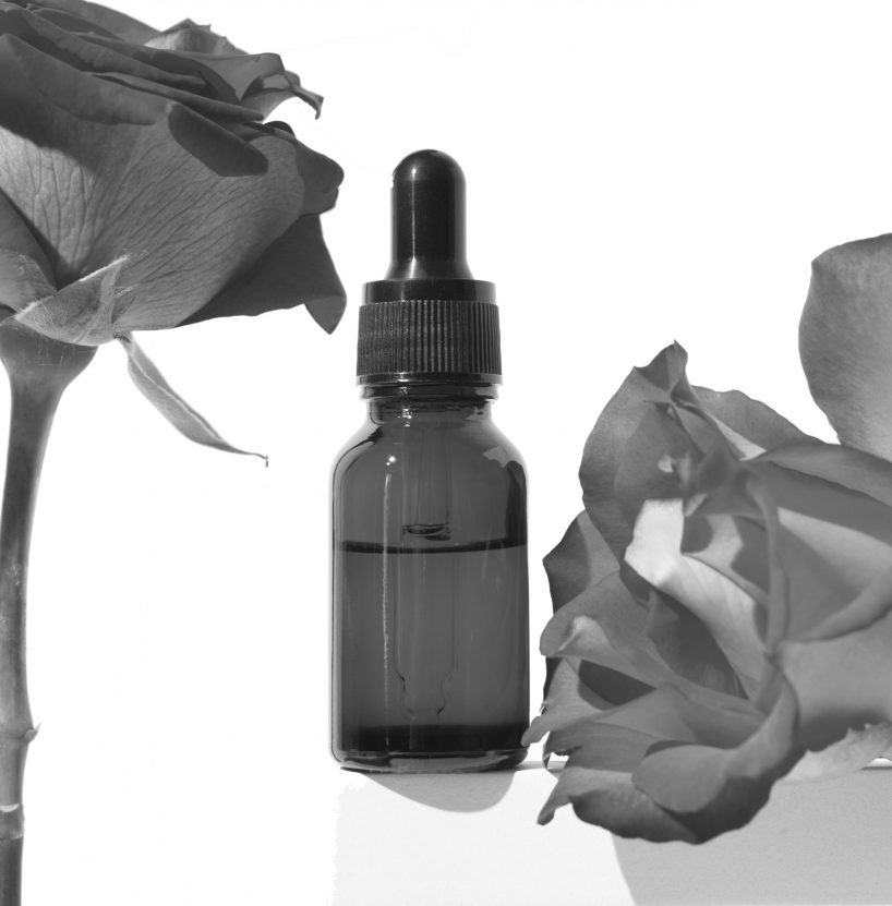 ROSE-OIL-BLACK-AND-WHITE